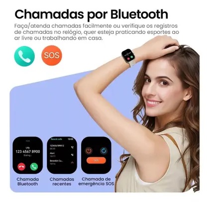 ⌚ SMARTWATCH HAYLOU S6 2.01" HD (Faz e Recebe Chamadas) - Conexão Total e Autonomia Extrema! (Compatível com iOS/Android)🌟 - rs eletronicos sorocaba